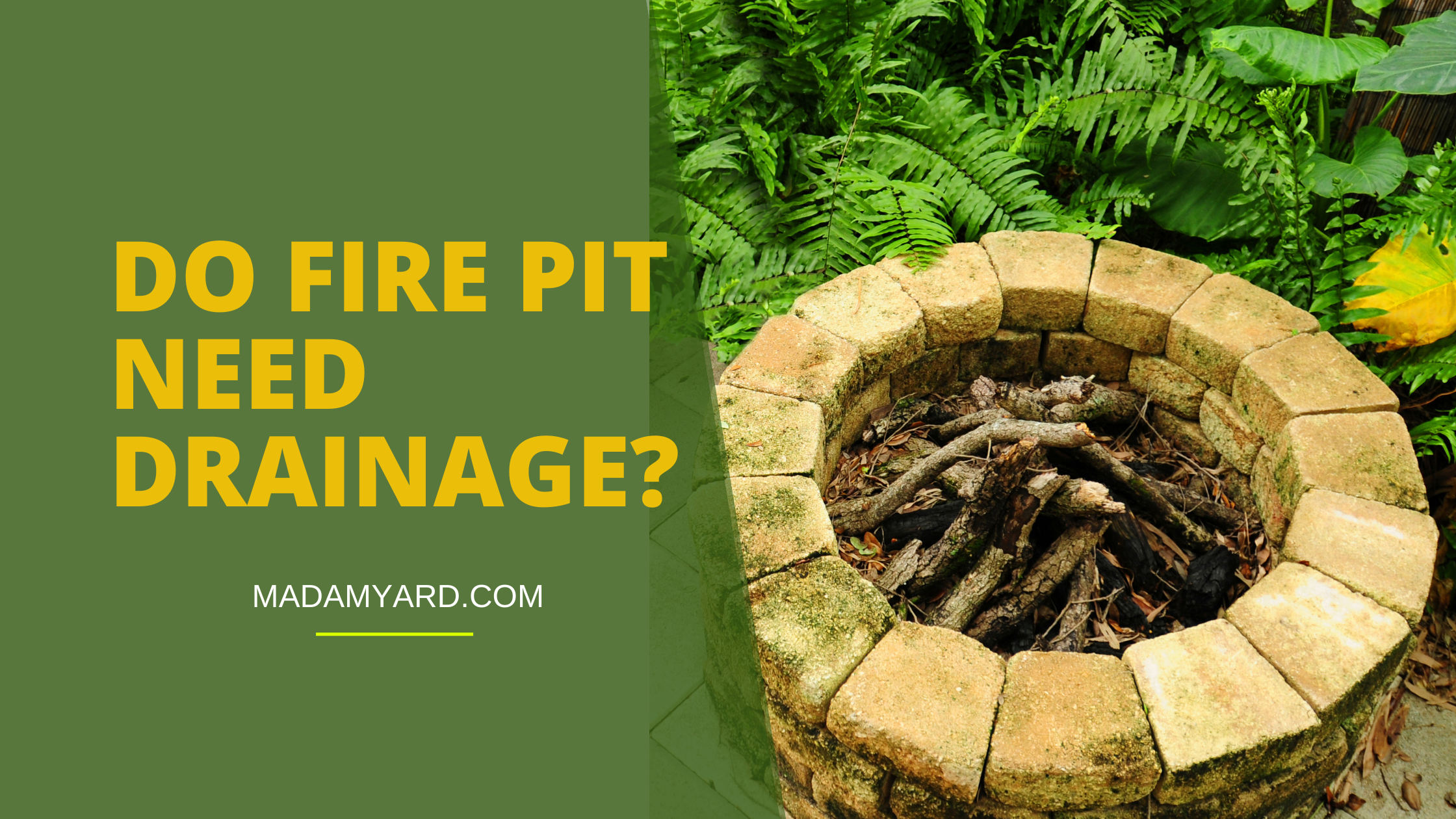 Do Fire Pit Need Drainage, Fire Pit Drainage