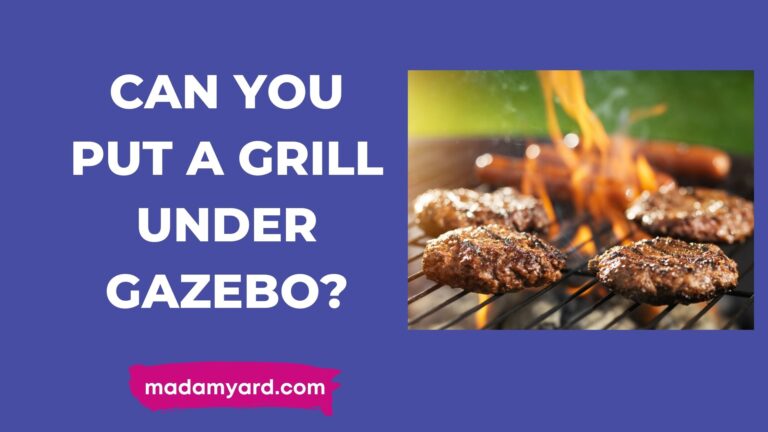 Can You Put a Grill Under Gazebo?