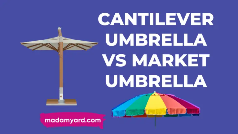 Cantilever Umbrella vs. Market Umbrella: Which is Best for Your Yard?