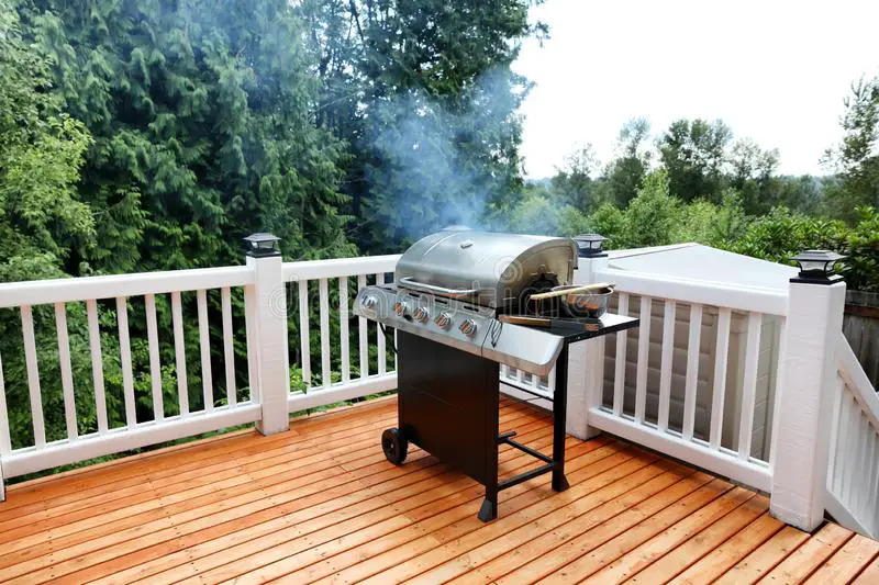 Is it safe to put a grill on a deck