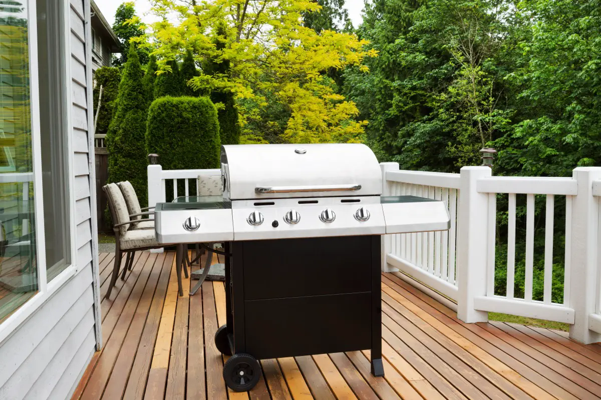 Is it safe to put a grill on a deck