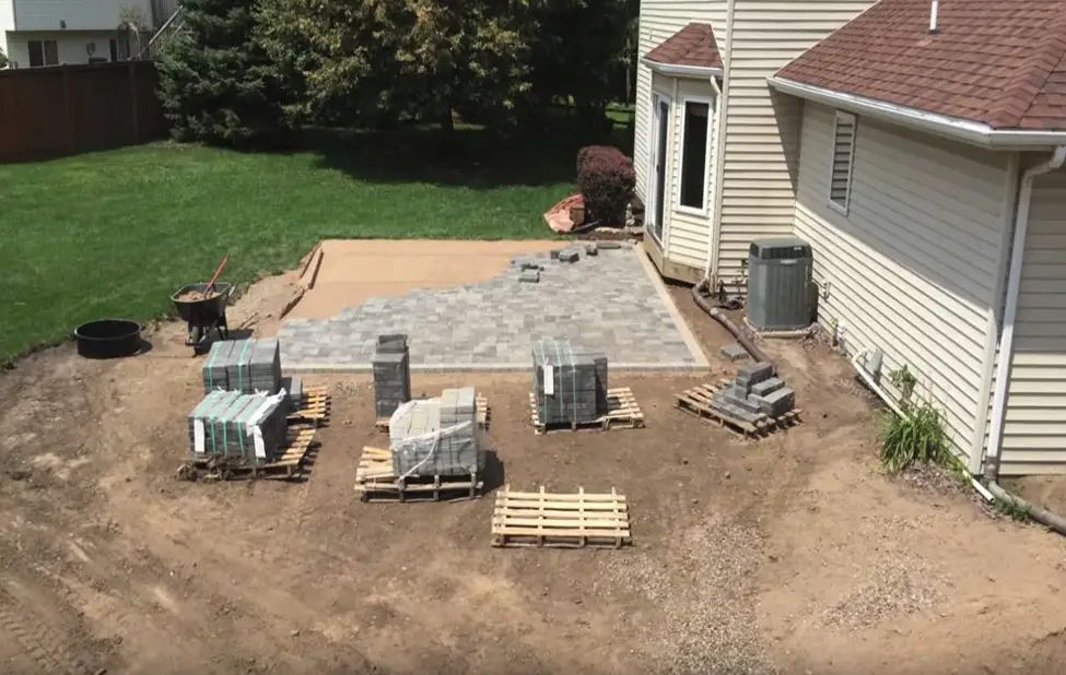 build a patio on a slope